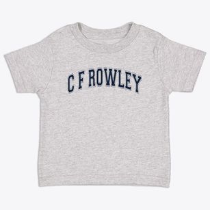 C F Rowley Elementary School Varsity Arch Toddler T-Shirt