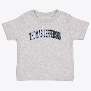 Thomas Jefferson Elementary School Varsity Arch Toddler T-Shirt