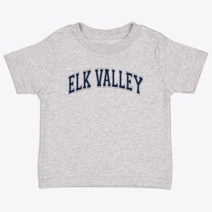 Elk Valley Elementary School Varsity Arch Toddler T-Shirt
