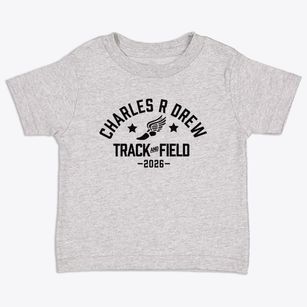 Charles R Drew Academy Track and Field Toddler T-Shirt