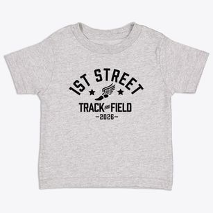 1st Street Elementary School Track and Field Toddler T-Shirt