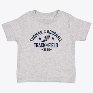 Thomas C Boushall Middle School Track and Field Toddler T-Shirt