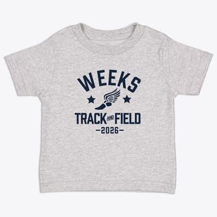 Weeks Elementary School Track and Field Toddler T-Shirt
