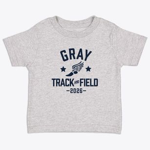 Gray Collegiate Academy Track and Field Toddler T-Shirt