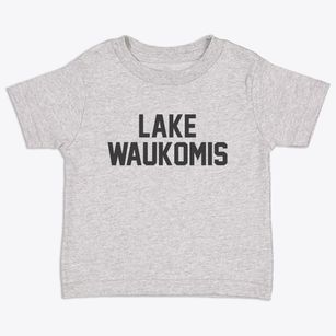 Lake Waukomis Missouri Classic Block Toddler T-Shirt