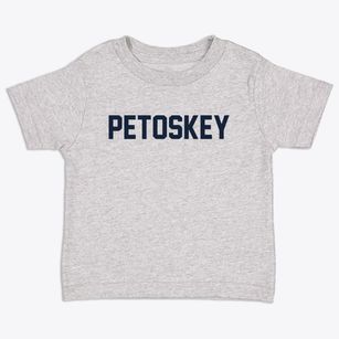 Petoskey Michigan Classic Block Toddler T-Shirt