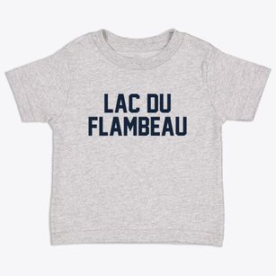 Lac Du Flambeau Wisconsin Classic Block Toddler T-Shirt