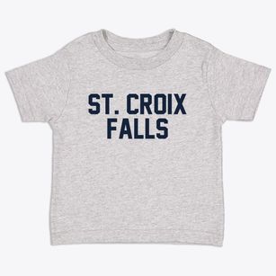 St. Croix Falls Wisconsin Classic Block Toddler T-Shirt