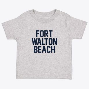 Fort Walton Beach Florida Classic Block Toddler T-Shirt