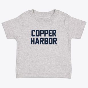 Copper Harbor Michigan Classic Block Toddler T-Shirt