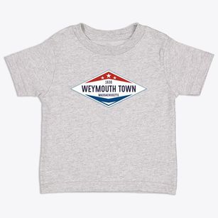 Weymouth Town Massachusetts Diamond Star Toddler T-Shirt