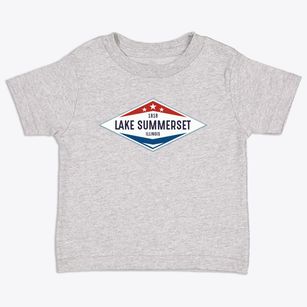 Lake Summerset Illinois Diamond Star Toddler T-Shirt