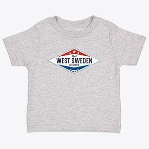 West Sweden Wisconsin Diamond Star Toddler T-Shirt