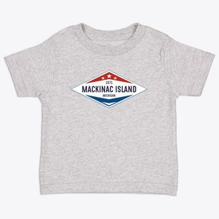 Mackinac Island Michigan Diamond Star Toddler T-Shirt