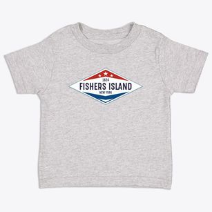 Fishers Island New York Diamond Star Toddler T-Shirt