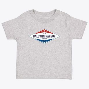 Baldwin Harbor New York Diamond Star Toddler T-Shirt
