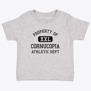 Cornucopia Wisconsin Athletic Dept Toddler T-Shirt