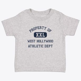 West Hollywood California Athletic Dept Toddler T-Shirt