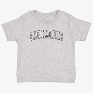 Bar Harbor Maine Trendy Block Toddler T-Shirt