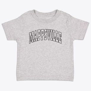 Mappsville Virginia Trendy Block Toddler T-Shirt