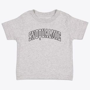 Snoqualmie Washington Trendy Block Toddler T-Shirt