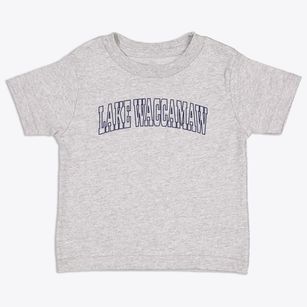 Lake Waccamaw North Carolina Trendy Block Toddler T-Shirt