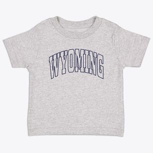 Wyoming New York Trendy Block Toddler T-Shirt