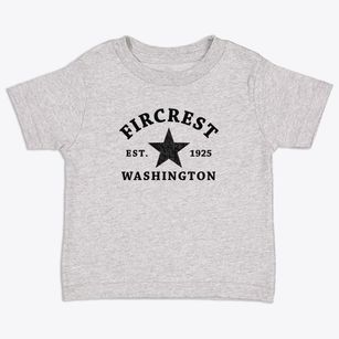 Fircrest Washington Star Toddler T-Shirt