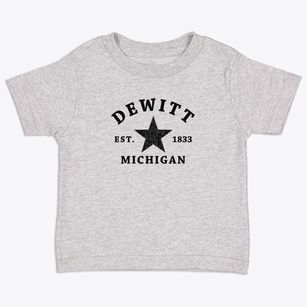 Dewitt Michigan Star Toddler T-Shirt