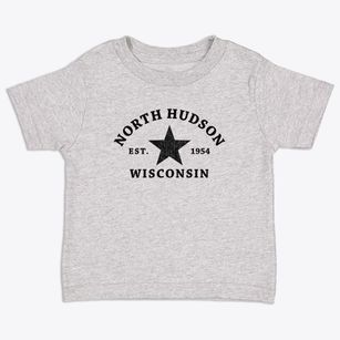 North Hudson Wisconsin Star Toddler T-Shirt