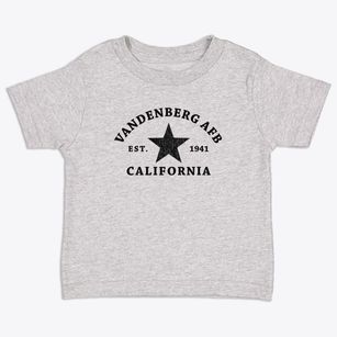 Vandenberg Afb California Star Toddler T-Shirt