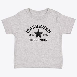 Washburn Wisconsin Star Toddler T-Shirt