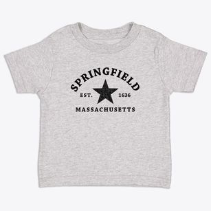 Springfield Massachusetts Star Toddler T-Shirt