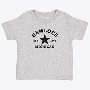 Hemlock Michigan Star Toddler T-Shirt