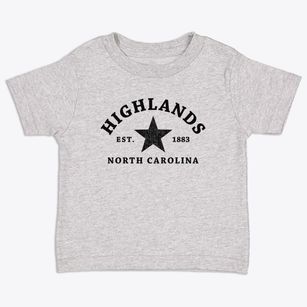Highlands North Carolina Star Toddler T-Shirt