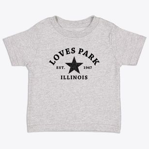 Loves Park Illinois Star Toddler T-Shirt