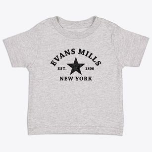 Evans Mills New York Star Toddler T-Shirt