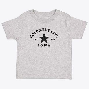 Columbus City Iowa Star Toddler T-Shirt
