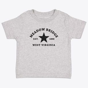Meadow Bridge West Virginia Star Toddler T-Shirt