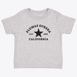 Plumas Eureka California Star Toddler T-Shirt