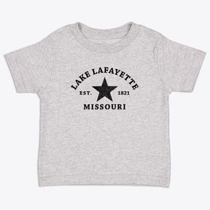 Lake Lafayette Missouri Star Toddler T-Shirt