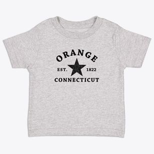 Orange Connecticut Star Toddler T-Shirt