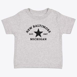 New Baltimore Michigan Star Toddler T-Shirt
