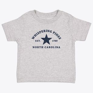 Whispering Pines North Carolina Star Toddler T-Shirt