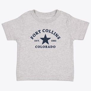 Fort Collins Colorado Star Toddler T-Shirt