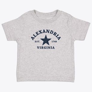Alexandria Virginia Star Toddler T-Shirt