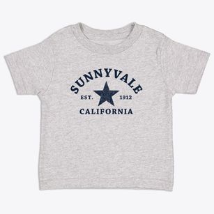 Sunnyvale California Star Toddler T-Shirt