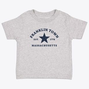 Franklin Town Massachusetts Star Toddler T-Shirt