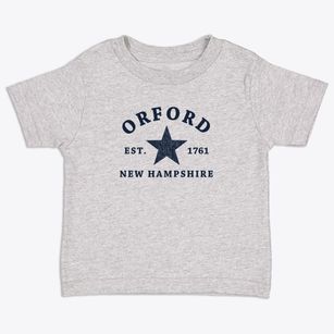 Orford New Hampshire Star Toddler T-Shirt
