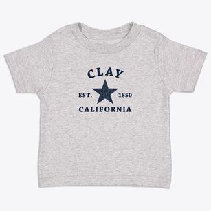Clay California Star Toddler T-Shirt